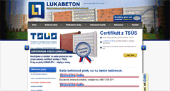 Desktop Screenshot of lukabeton.sk