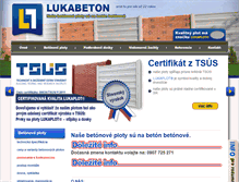 Tablet Screenshot of lukabeton.sk